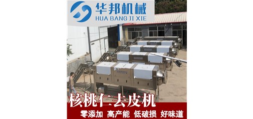 什么叫物理去皮？核桃仁去皮機純物理去皮的原理 華邦機械 核桃仁脫皮機