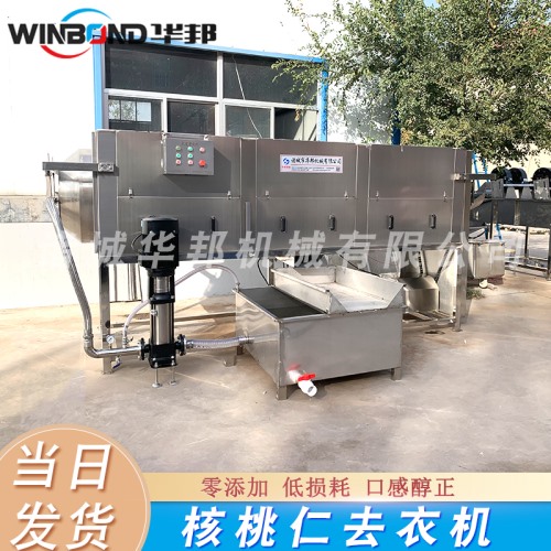 自動式 核桃仁脫衣機 連續(xù)生產(chǎn) 新疆核桃仁脫衣設備